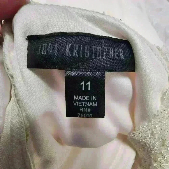 Jodi Kristopher White dress size 11 - Picture 6 of 8